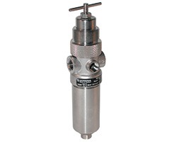 B05 Series stainless steel filter/regulator, 1/4 PTF, 5µm, 0.3-8.5 bar, manual drain, without gauge
